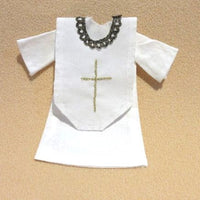White priest's gown + mass shawl