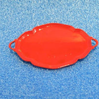 Fad med hanke, rød metal