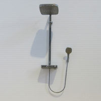 Shower faucet, "silver" plastic