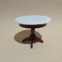 Mini Mundus cafebord mahogny m/ ,,marmor"