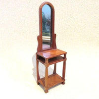 Hall furniture w/ mirror walnut