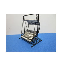 Hængesofa sort metal