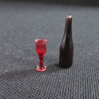 1 flaske glas + 1 glas