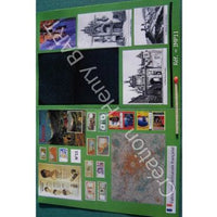 A-5 ark til udskæring, franske penge-kort-billeder kit ark 14 x 28 cm