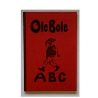 Book with text pages: ole bole ABC