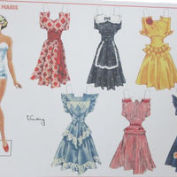 Cutting sheet dress-up dolls, Store Marie