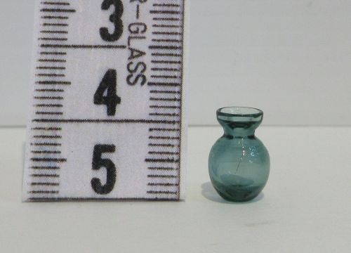Mundblæst hyacintglas, grøn glas