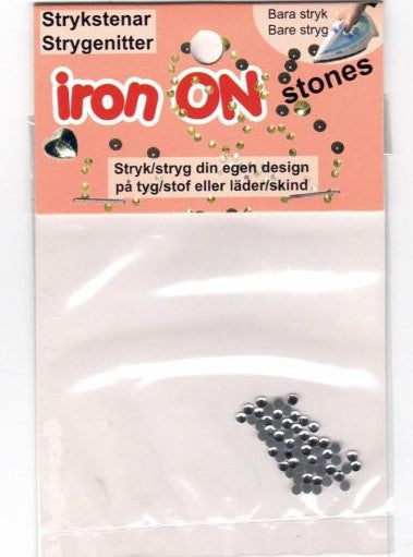 iron on krystal, sølv