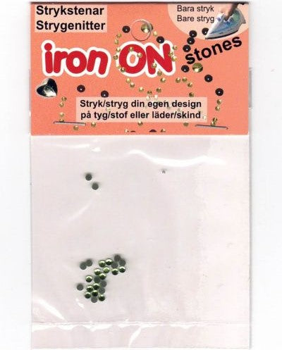 iron on krystal, grøn