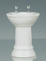 Washbasin, white porcelain