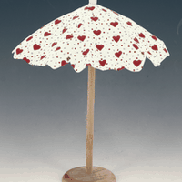 Parasol UBH. m/ hjerter