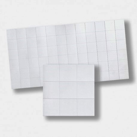 Mosaik gulv- hvid, karton