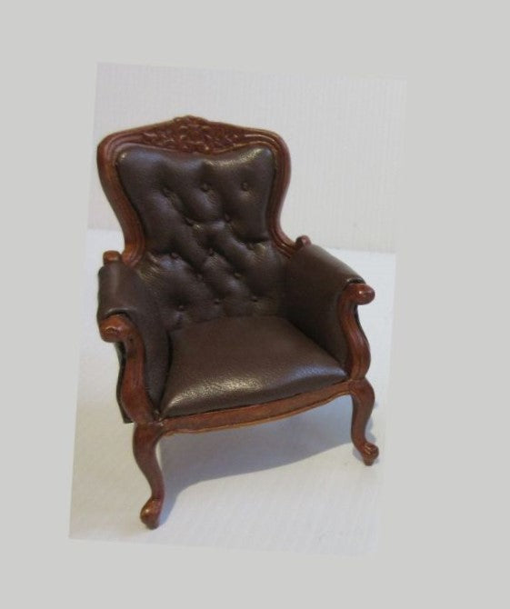 Læderstol, Valnød / brun læder