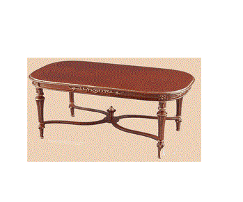 Ovalt bord ,Louis XVI , valnød- guld