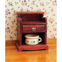 Chippendale bedside table KIT in natural wood excl. pot