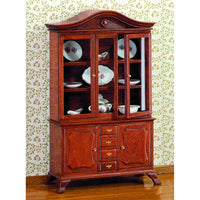 Cabinet KIT in natural wood and real glass ex.content