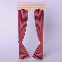 Curtain old pink, patterned