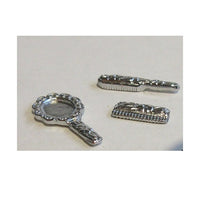 Kam, børste, og spejl ,,sølv"