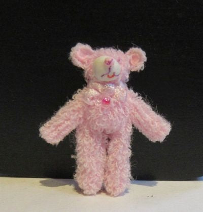 Bamse stående, rosa