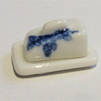 Cheese cube, hand-painted porcelain