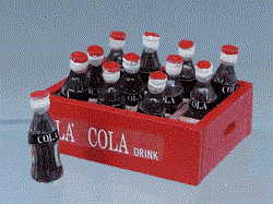 Cola-cola trækasse m/ flasker