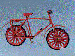 Cykel rød metal, (barn)