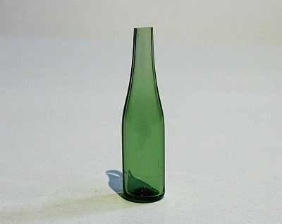 Flaske, grøn glas