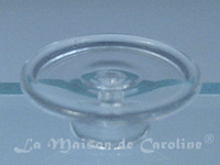 Cake stand, mouth-blown glass
