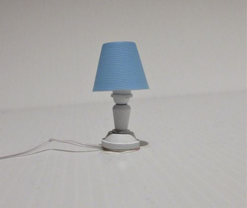 Bordlampe, lys blå