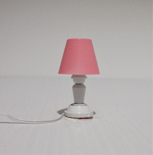 Bordlampe, rosa