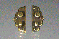 Door handle, antique brass set
