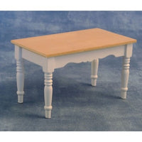 Kitchen dining table white / pine