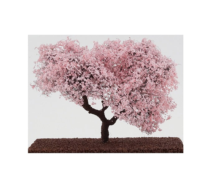 Ornamental blomstrende kirsebærtræ på stamme