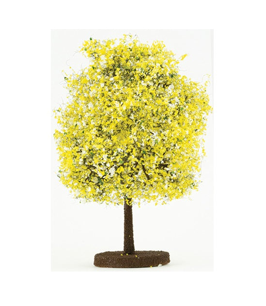 Træ yellow- white, lille på fod