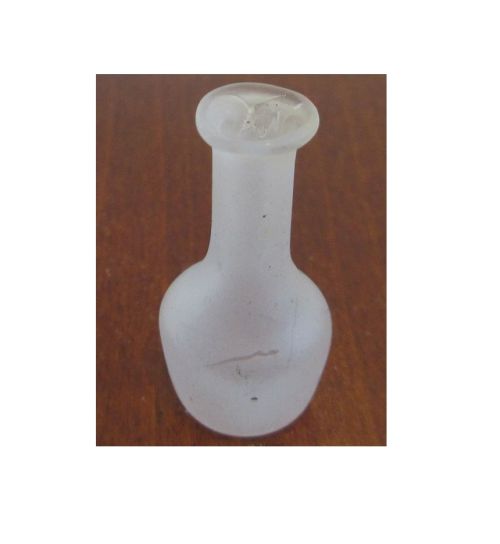 Karaffel/ vase, ,, frosset" glas