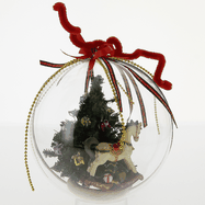 Christmas-ball ( juletræ m/ pynt + gyngehest ) KIT