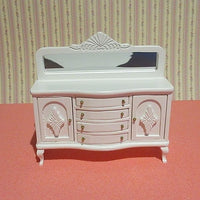 Buffet m/ spejl, hvid