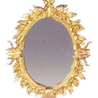 Oval guldspejl