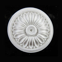 Rosette, gips Ø: 5 cm