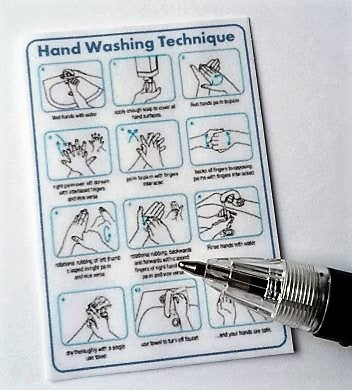 Håndvask teknik skilt