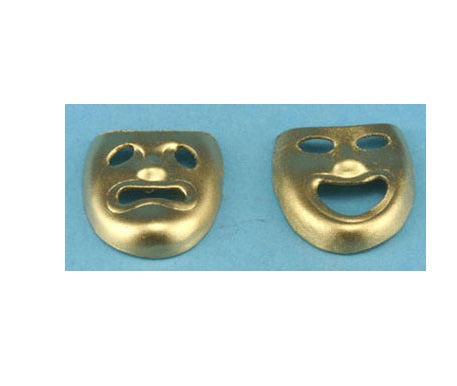 Comedy & Tragedy masker, messing