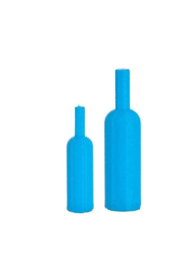 Vinflaske + magnum blå 2 stk.
