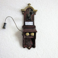 Wall telephone hand-painted, metal