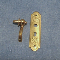 Dørgreb m/beslag i messing 2 stk.