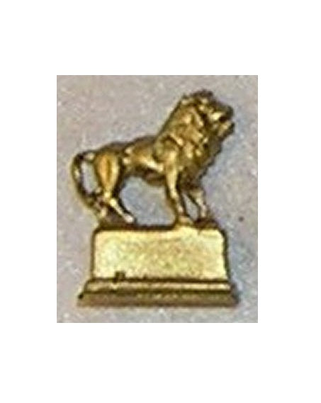 Løvestatue, guld