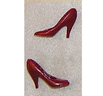 Højhælde sko, røde