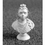 Bust of Queen Victoria, metal